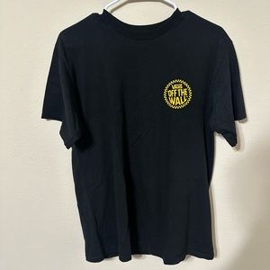 Vans Black t-shirt with yellow logo
